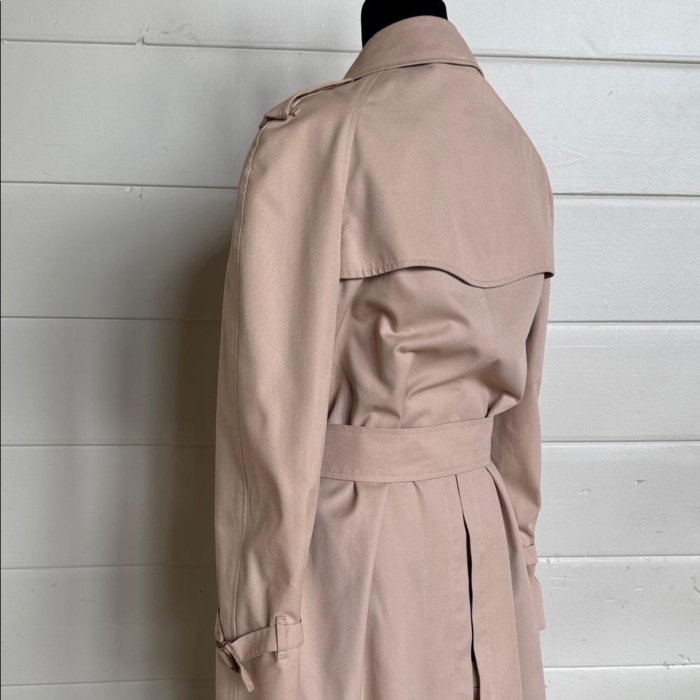 Burberry’s Waterloo Harataige Classic Vintage Beige Trench Coat Women’s 42 long - Picture 6 of 16